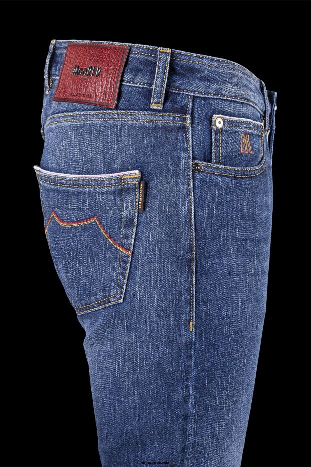 MooRER credi dc104 w 4009 s 10 rosso denim bărbați îmbrăcăminte V6JLR397