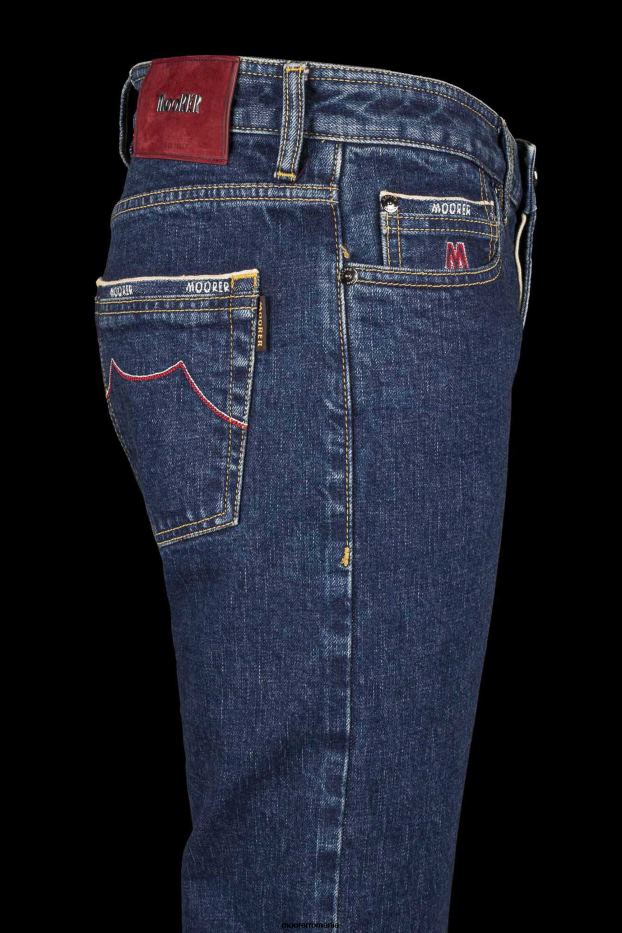 MooRER pilon-dc104 w. 4021 s3p rosso denim bărbați îmbrăcăminte V6JLR797