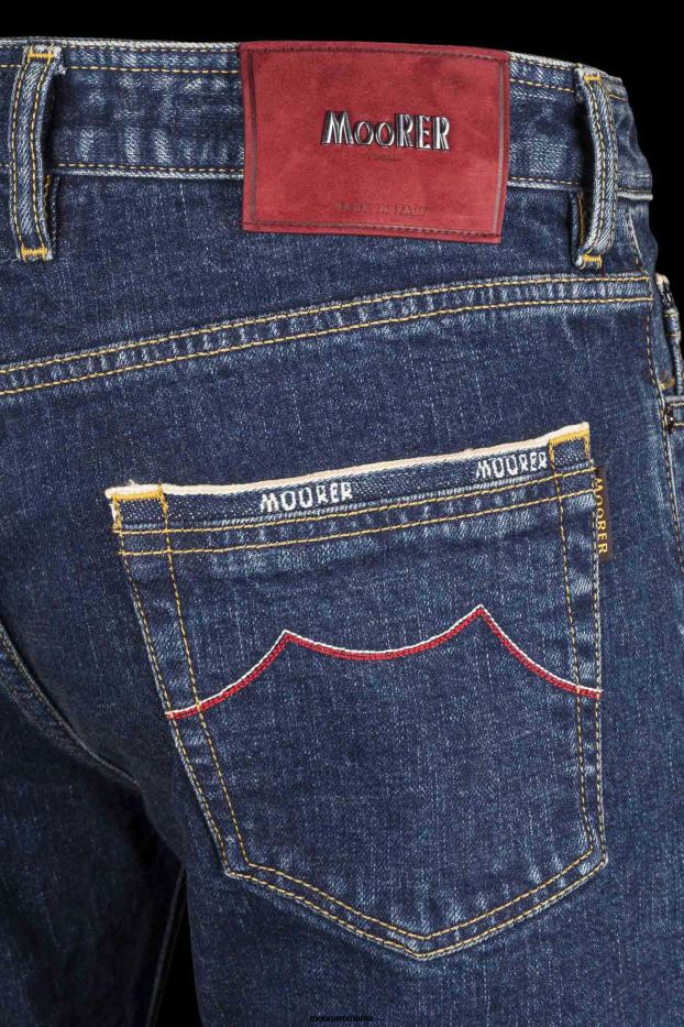MooRER pilon-dc104 w. 4021 s3p rosso denim bărbați îmbrăcăminte V6JLR797