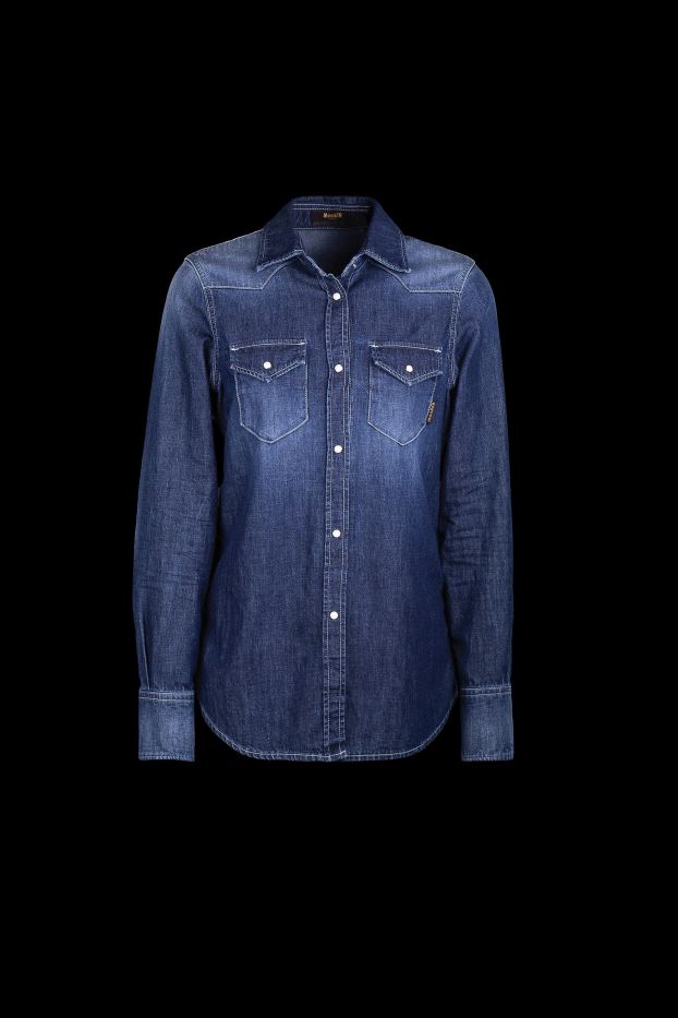 MooRER ankita-lgd denim albastru femei îmbrăcăminte V6JLR1029